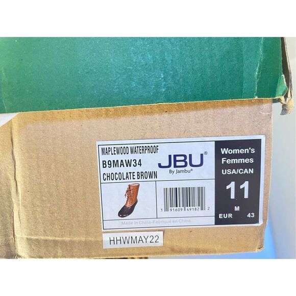 JBU Maplewood waterproof Boots for woman, Color chocolate brown, Size: 11 - Picture 8 of 8